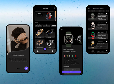 Smart Watch Application branding ui ui design userexperience userinterface uxdesign uxui