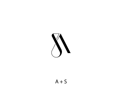 SA/AS Monogram Logo Design as logo branding graphic design initials initials letters lettermark logo monogram logo sa logo