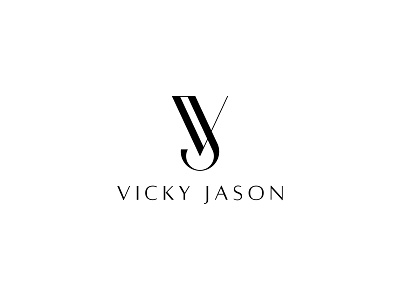 VJ Monogram Logo Design branding elegant graphic design initials logo jv jv logo logo minimalist logo monogram logo typography vj vj logo