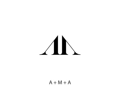 AMA Monogram Logo Design am ama animation branding initials lettermark logo typography