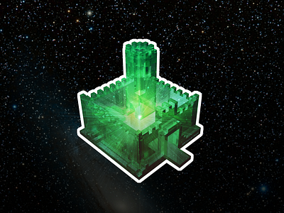 Crystal Cosmos Castle castle crystal galaxy magicavoxel stickermule voxel