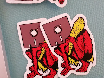 Primitve future sticker small