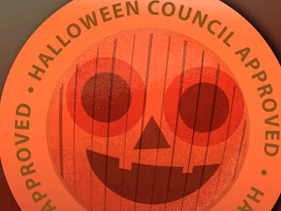 Halloween Council design halloween illustration pumpkin sticker