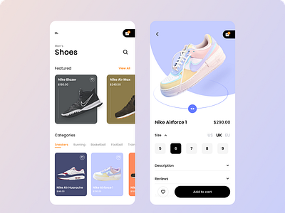 Online shoe shopping 👟 design e commerce shoe shopping ui ux