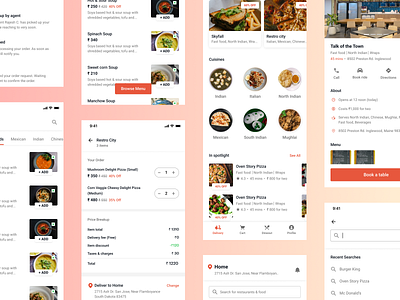 Food delivery/dine-out concept!🍜 app design design dineout food app food delivery mobile design product design ui ux