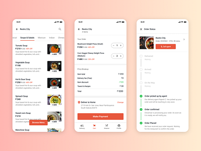 Food delivery/dine-out concept🍜