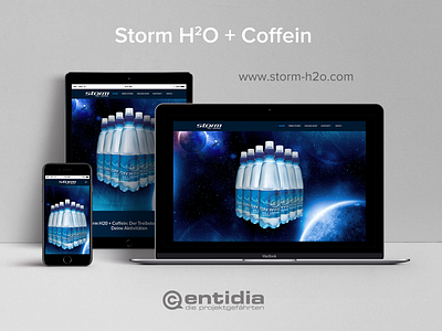 Storm H2O+Caffeine Website