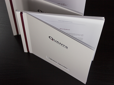Brochure Design - Quants brochure handmade layout magazine paper print printdesign