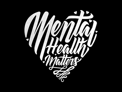Mental health matters, Typography Design made for tshirts logo mental health matters tshirts typography vector