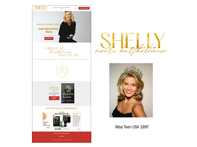 Foil Logo / Website - Shelly Moore Bartholomew - Miss Teen USA foil logo logo design pageants website design
