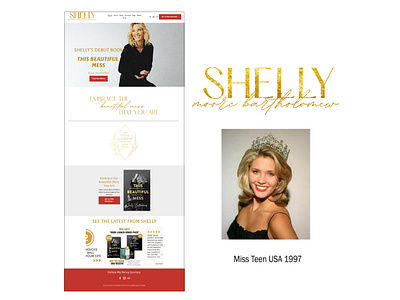 Foil Logo / Website - Shelly Moore Bartholomew - Miss Teen USA foil logo logo design pageants website design