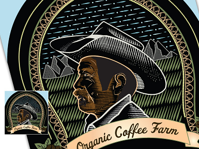 Coffee Farm Label