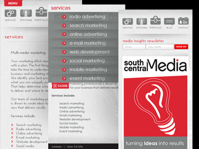 Mobile Web Comp mobile design mobile icons mobile website textured moble site