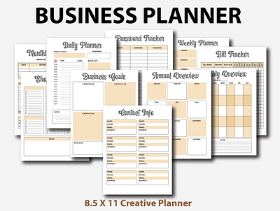 Business Planner affirmation planner business business planner content planner daily planner house planner illustration planner poster psd self planner