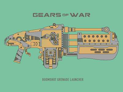 Gears Of War Boomshot gears of war grenade gun launcher video game weapon