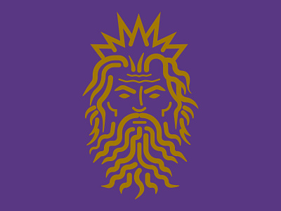 Poseidon Virtuoso beard branding crown face god greek head man poseidon virtuoso