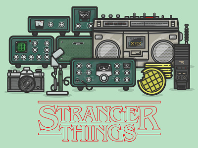 Stranger Retro Things 1980s boombox eggo netflix radio retro stranger things tech