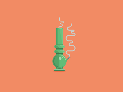 Bongripped bong herb icon marijuana pipe pot smoke weed