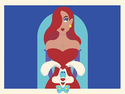 Mr. & Mrs. Roger Rabbit breasts cartoon cinema jessica poster rabbit roger rabbit tits