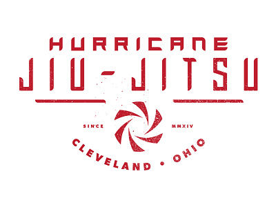 Hurricane Jiu Jitsu Logo custom font jiu jitsu jiujitsu martial arts typography