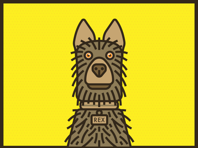 Isle of Dogs Wes Anderson Rex pet isle of dogs wes anderson dog poster
