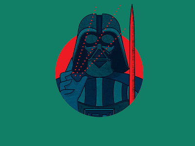 Darth Vader Icon darth darth vader empire galactic illustration saber sith star wars the force vader