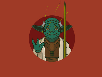 Yoda Icon icon illustration movie star wars