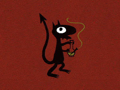 Inktober: Day 7 - Disenchantment bong cat cute demon disenchantment groening luci netflix simpsons stoner