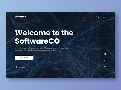 Software Landing Page landing page landing page ui uidesign uiux website ui