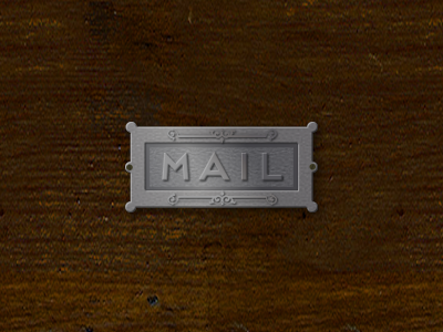 Antique Mail Slot Illustration