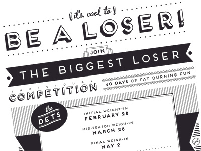 Biggest Loser Competition Poster