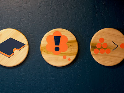 Values Plaques icons plaque sign vinyl wood