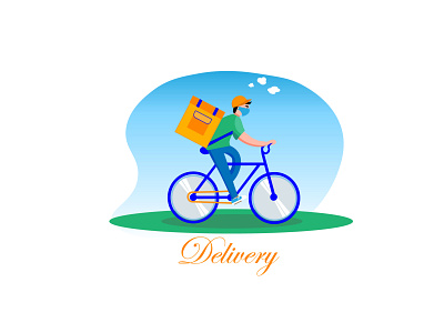 Deliveri bike bike delivery icon illustration ui