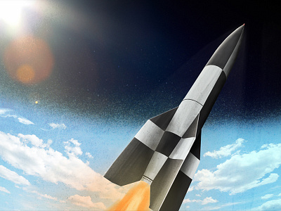 V2 Rocket Complete digital painting illustration rocket shading texture v2