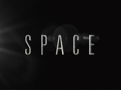 Space black white noir space texture typography