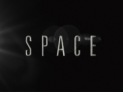 Space black white noir space texture typography