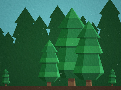 Pine Trees flat pine trees vector