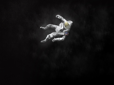 Ed White Poster digital painting ed white empty exploration falling gemini nasa space spaceman spacewalk