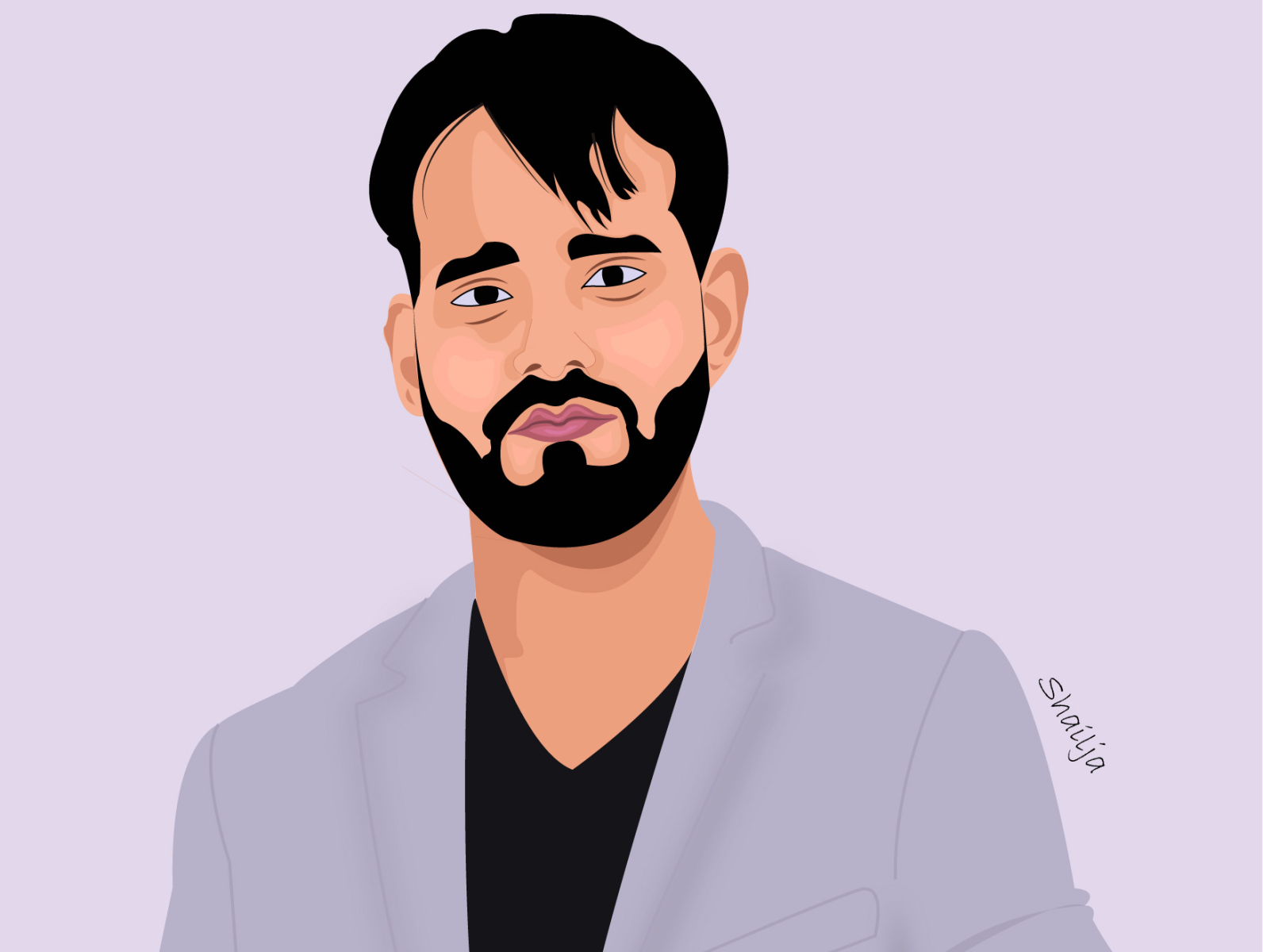 vector potrait by Shailja Mishra on Dribbble