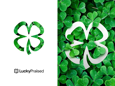 Personal Branding branding clover flat green logo lucky minimal