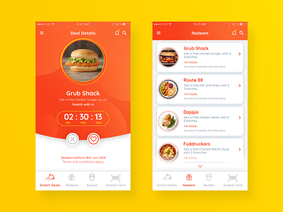 Location based food app "Snatchem"