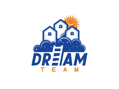 dream tram branding design flat illustration illustrator minimal typography vector