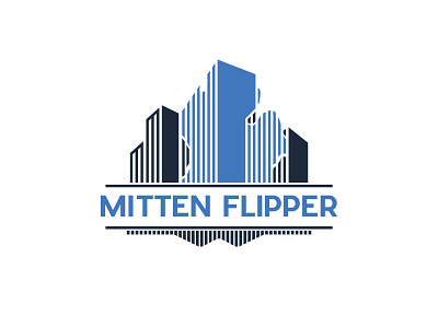 Mitten Flipper branding design flat illustration illustrator minimal typography vector