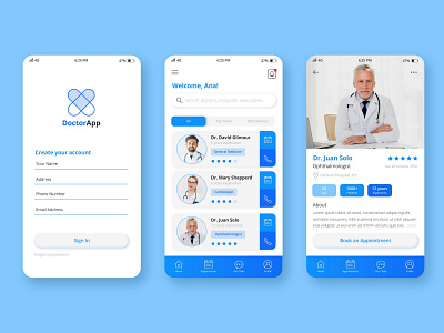 Doctor App animation app design icon illustrator vector