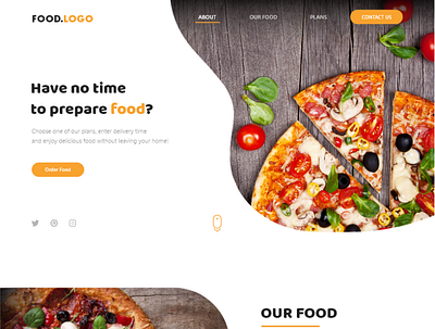 preview web site (Food) app food food and drink ui ux webdesign