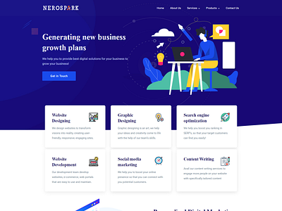 nerospark app branding design illustration logo ui ux webdesign