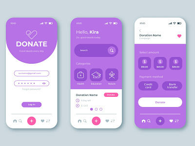 Mobile app concept app donation app mobile mobile app mobile app design mobile application modern modern deisgn ui