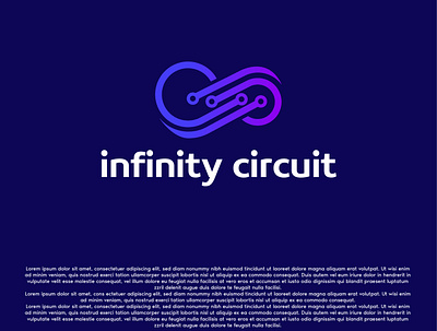 Minimal Infinity circuit logo a logo circuit circuit logo creative creative design illustration infinity infinity logo logo logo design minimal minimalist modern modern logo proffessional unique