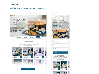 Adaptive Hotel website branding graphic design ui