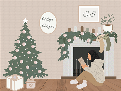 Some Christmas Vibes ai art christmas design digitalart illustration illustrator photoshop vector